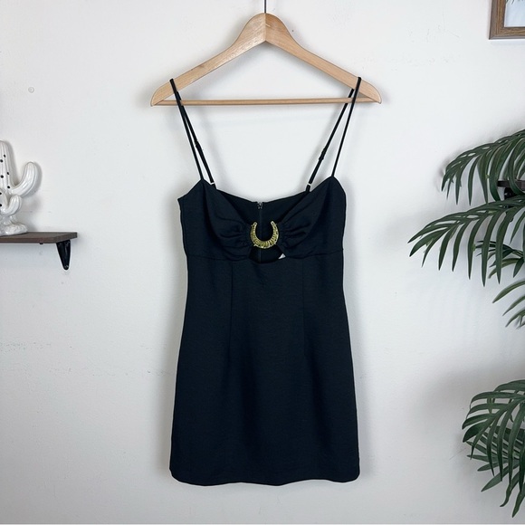 Rumer Lunar Black Mini Dress